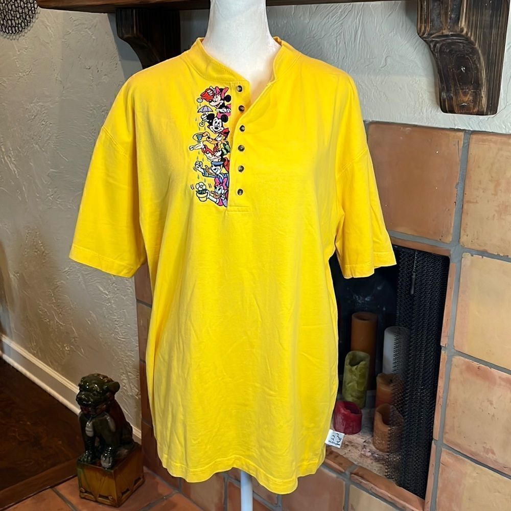 Mickey, Inc. characters polo tshirt, size L!